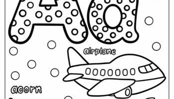 20 Letter A Coloring Pages Free PDF Printables 