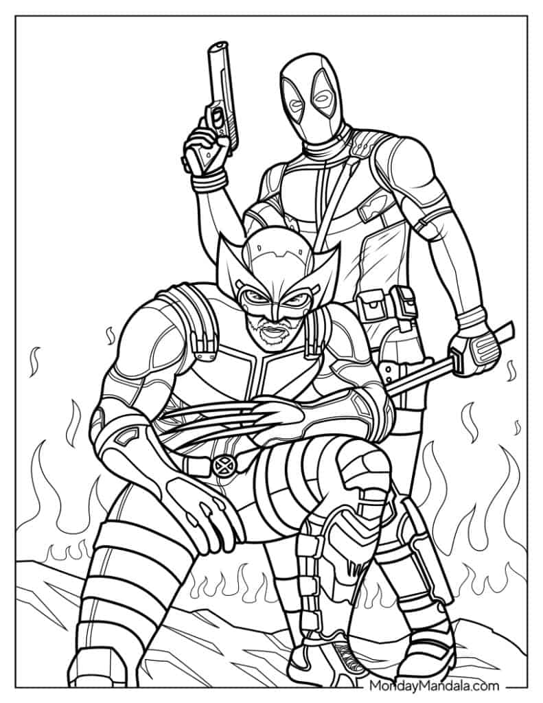 20 Wolverine Coloring Pages Free PDF Printables 