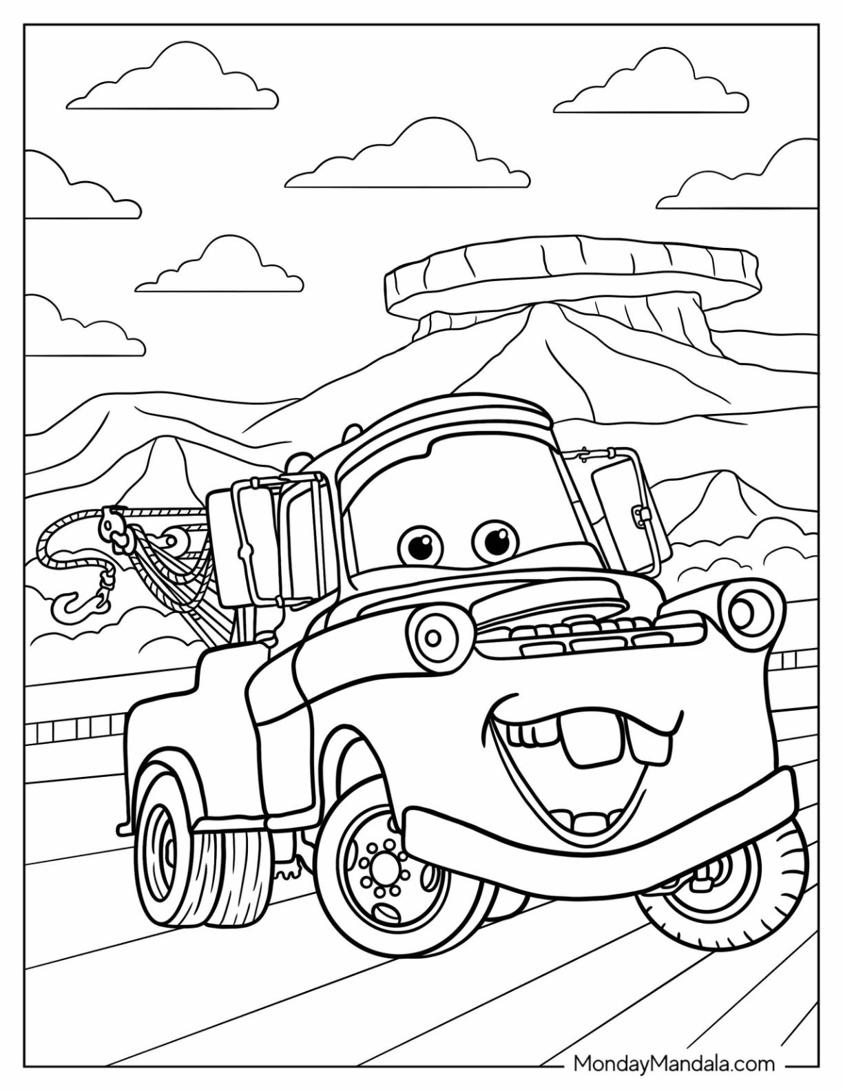 auto coloring pages