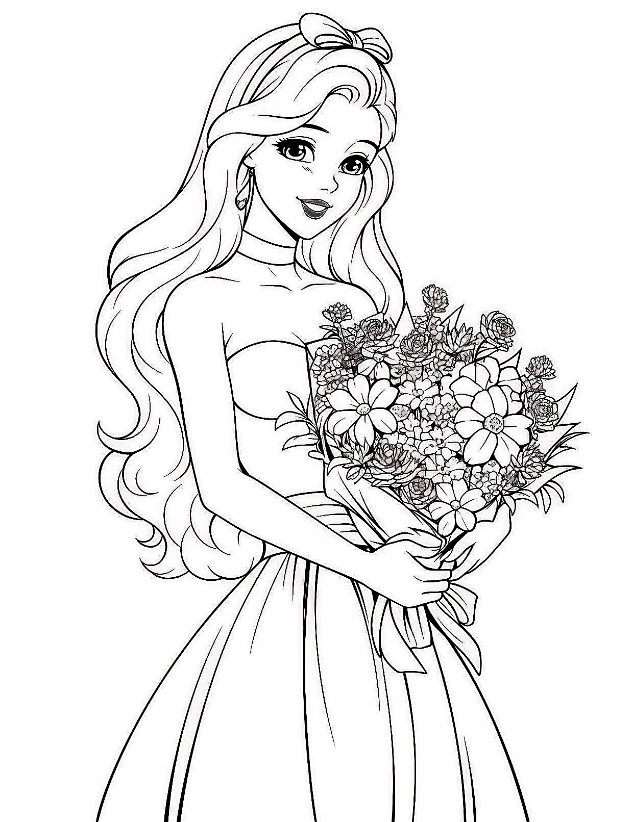 barbie doll coloring pages