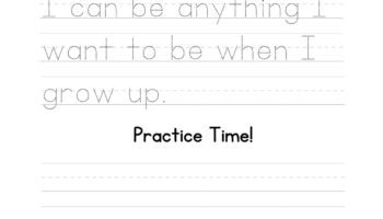 Free Custom Printable Handwriting Worksheet Templates Canva