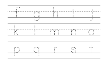 Free Printable Lowercase Alphabet Letters Tracing Worksheet