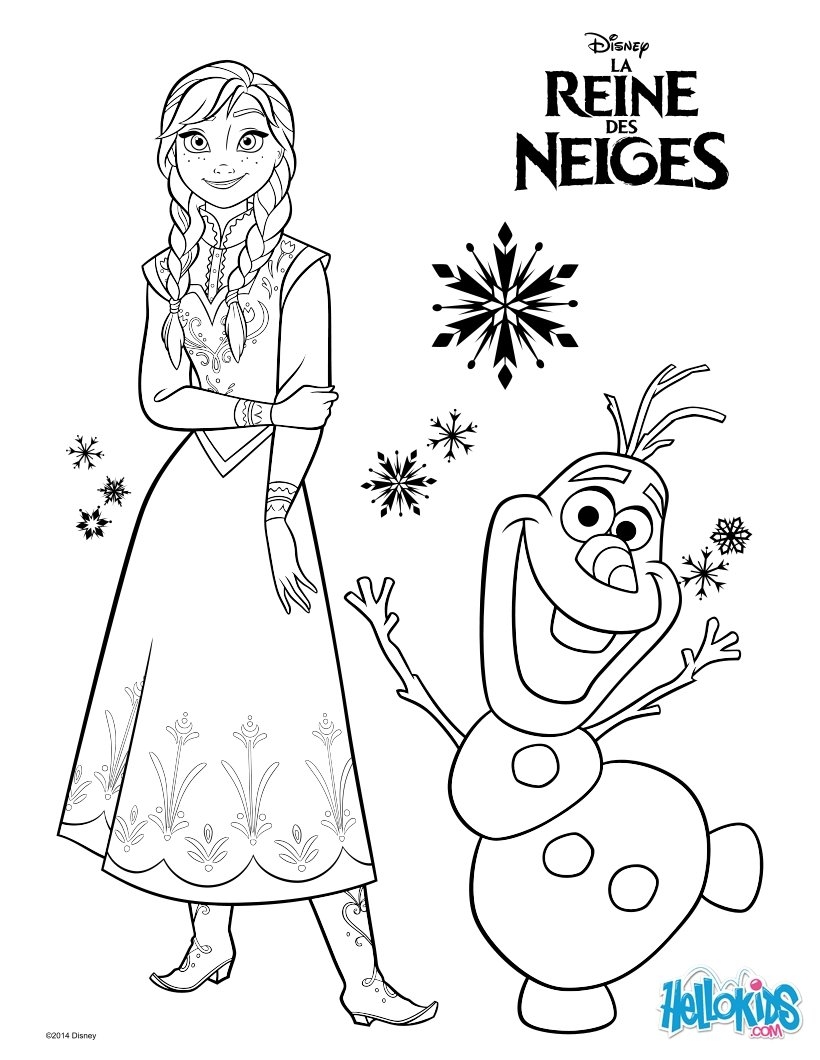anna coloring pages