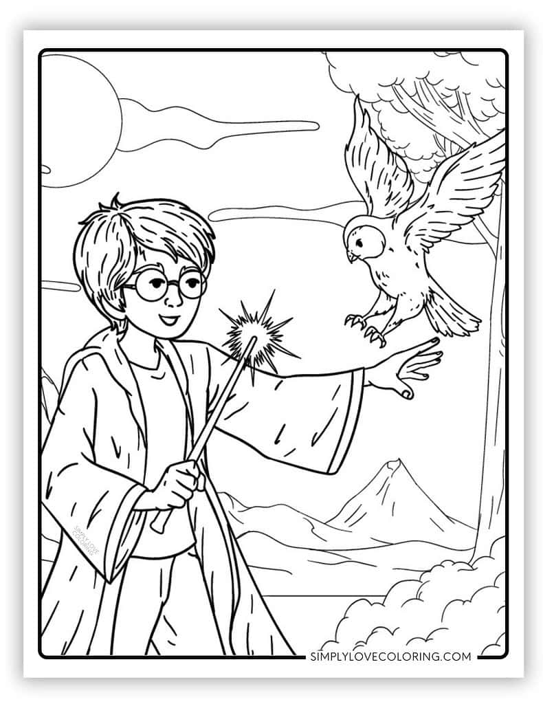 harry potter coloring pages