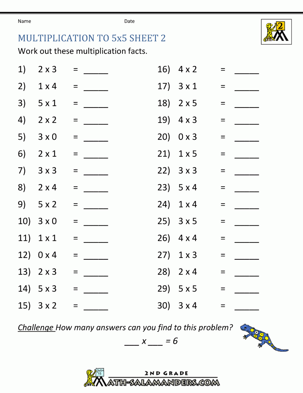print multiplication worksheets