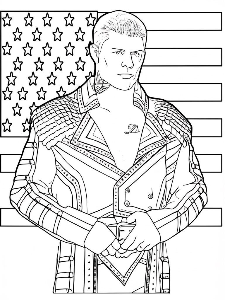 Wrestling Coloring Book WWE Printable Book Etsy
