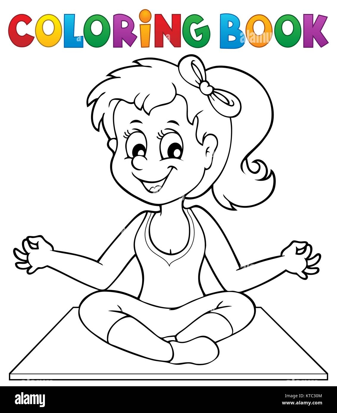 Yoga Coloring Hi res Stock Photography And Images Alamy