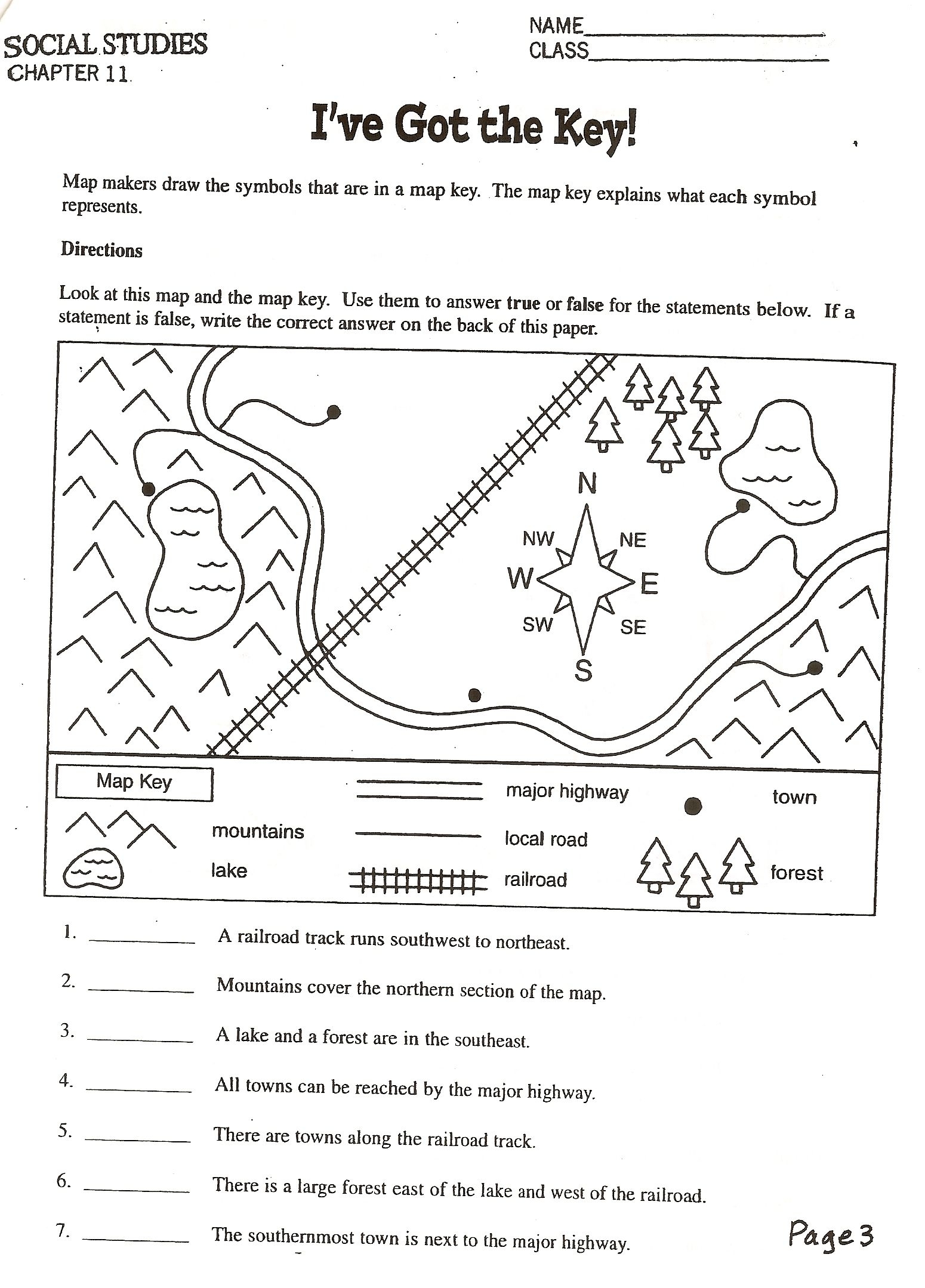 3rd grade social studies worksheets