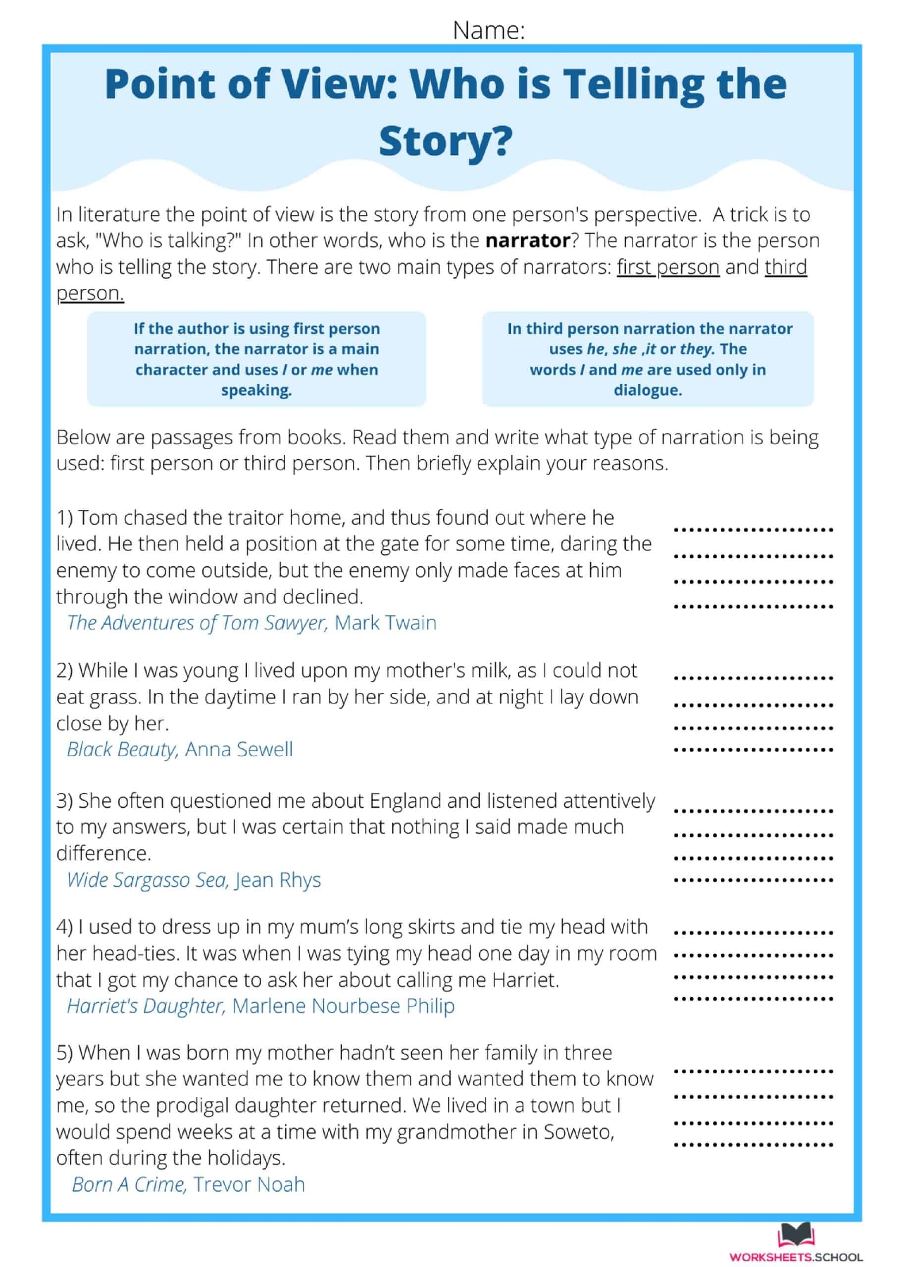 10 Best Point Of View Worksheets FREE EduWorksheets