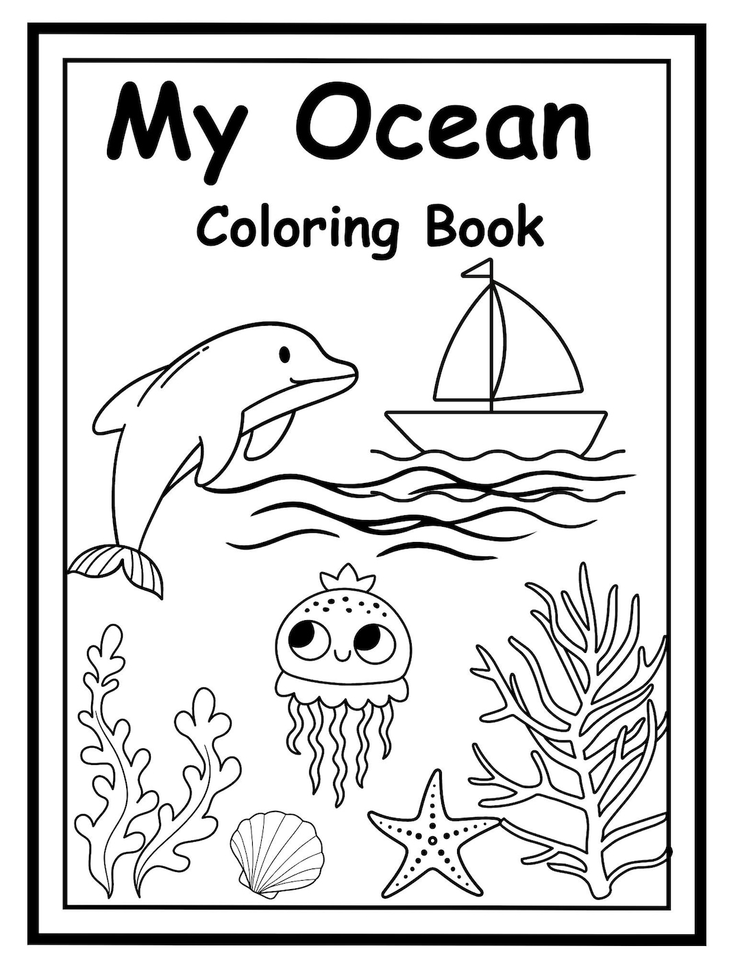 10 Page OCEAN Coloring Book Printable Download OCEAN Animals Preschool Coloring Pages Etsy 10 Page OCEAN Coloring Book Printable Download OCEAN Animals Preschool Coloring Pages Etsy