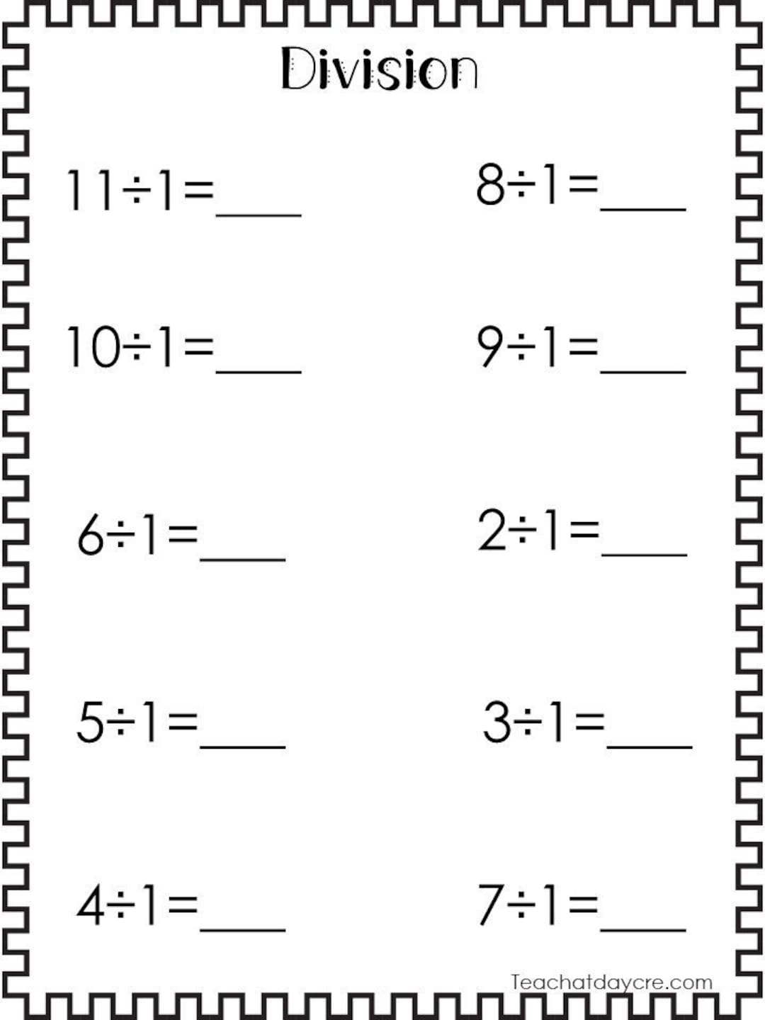 5th grade division worksheets