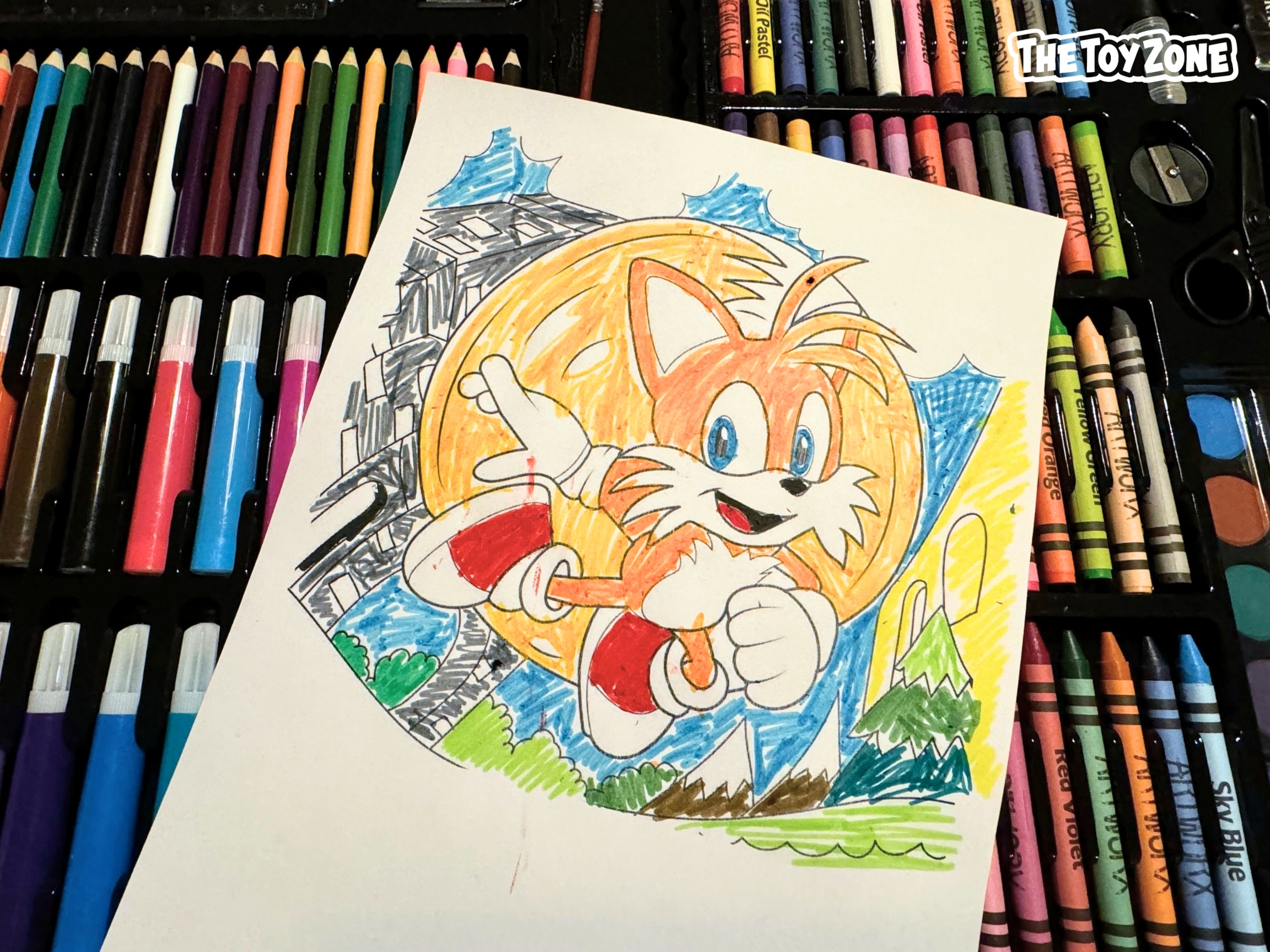 sonic coloring page