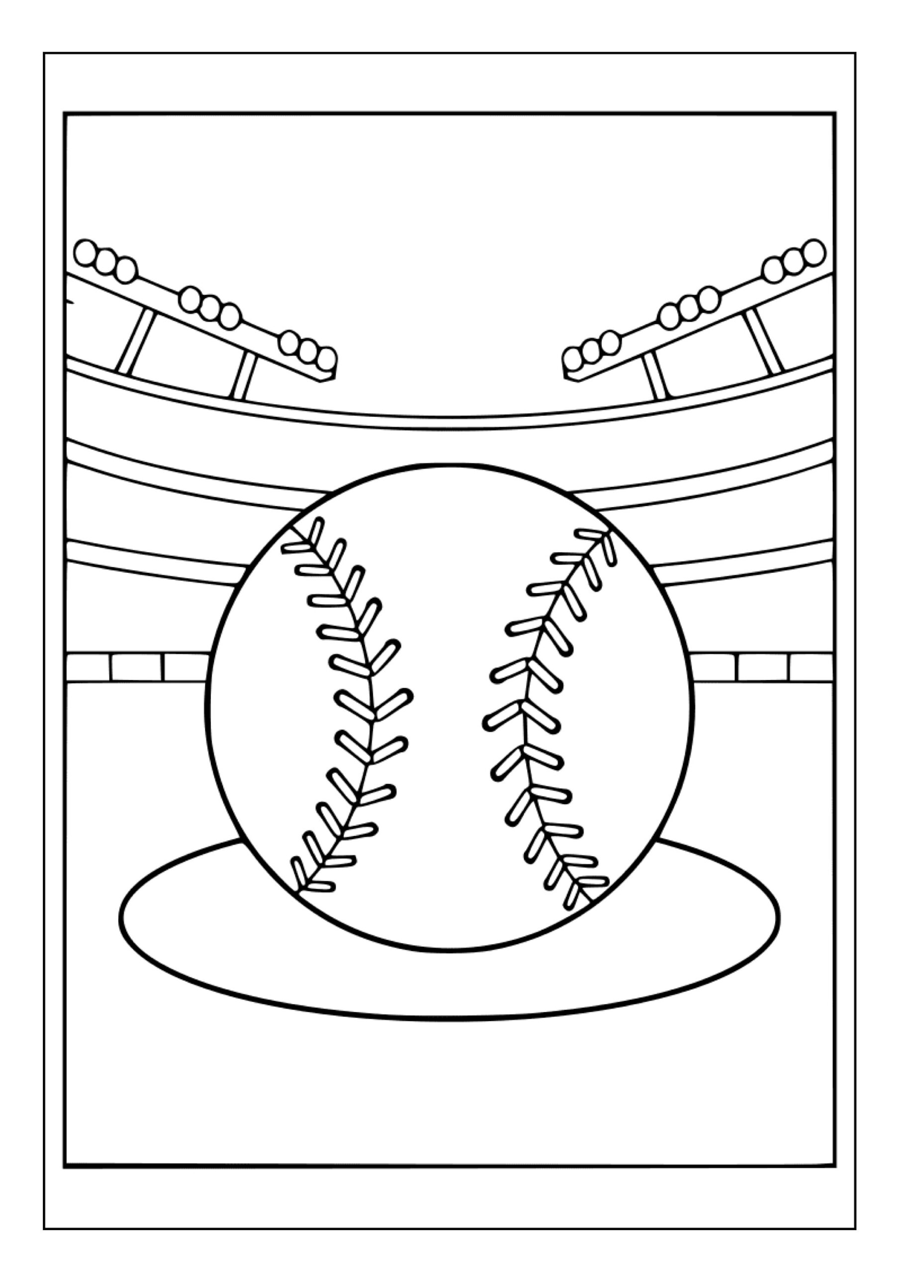 100 Baseball Coloring Pages Kids Adults digital Download Etsy