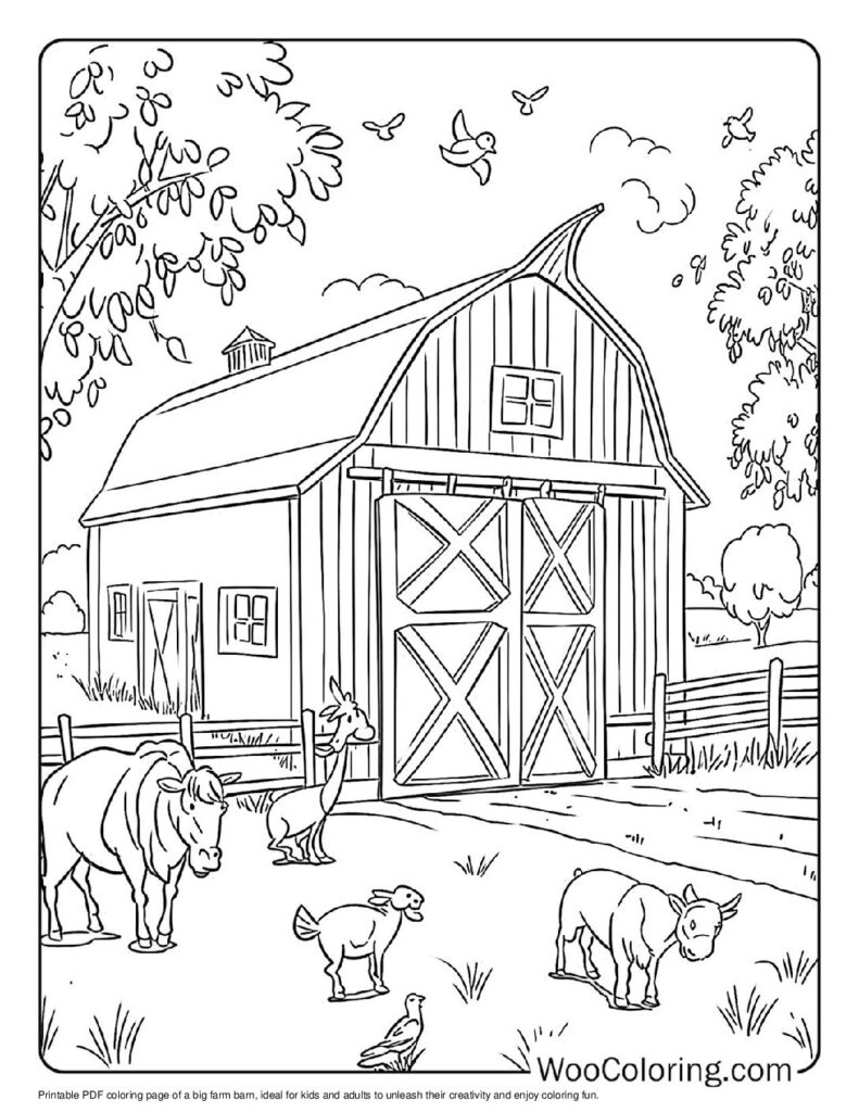 farm coloring pages farm coloring pages