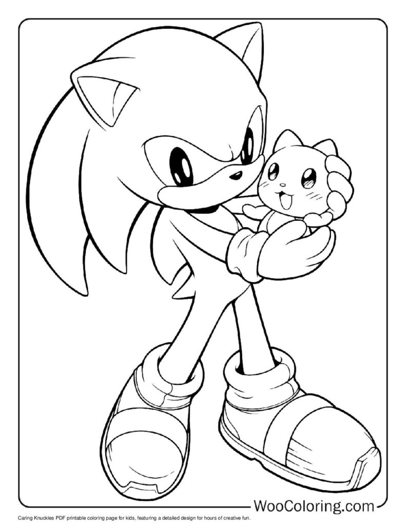 knuckles coloring pages knuckles coloring pages