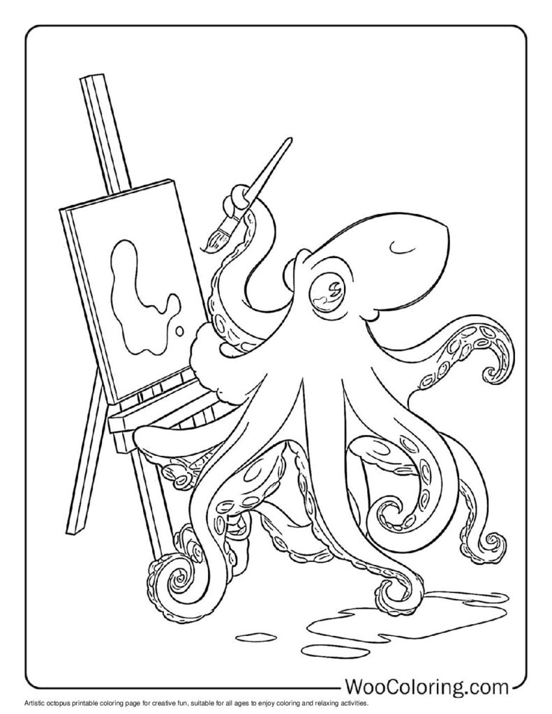 octopus coloring page