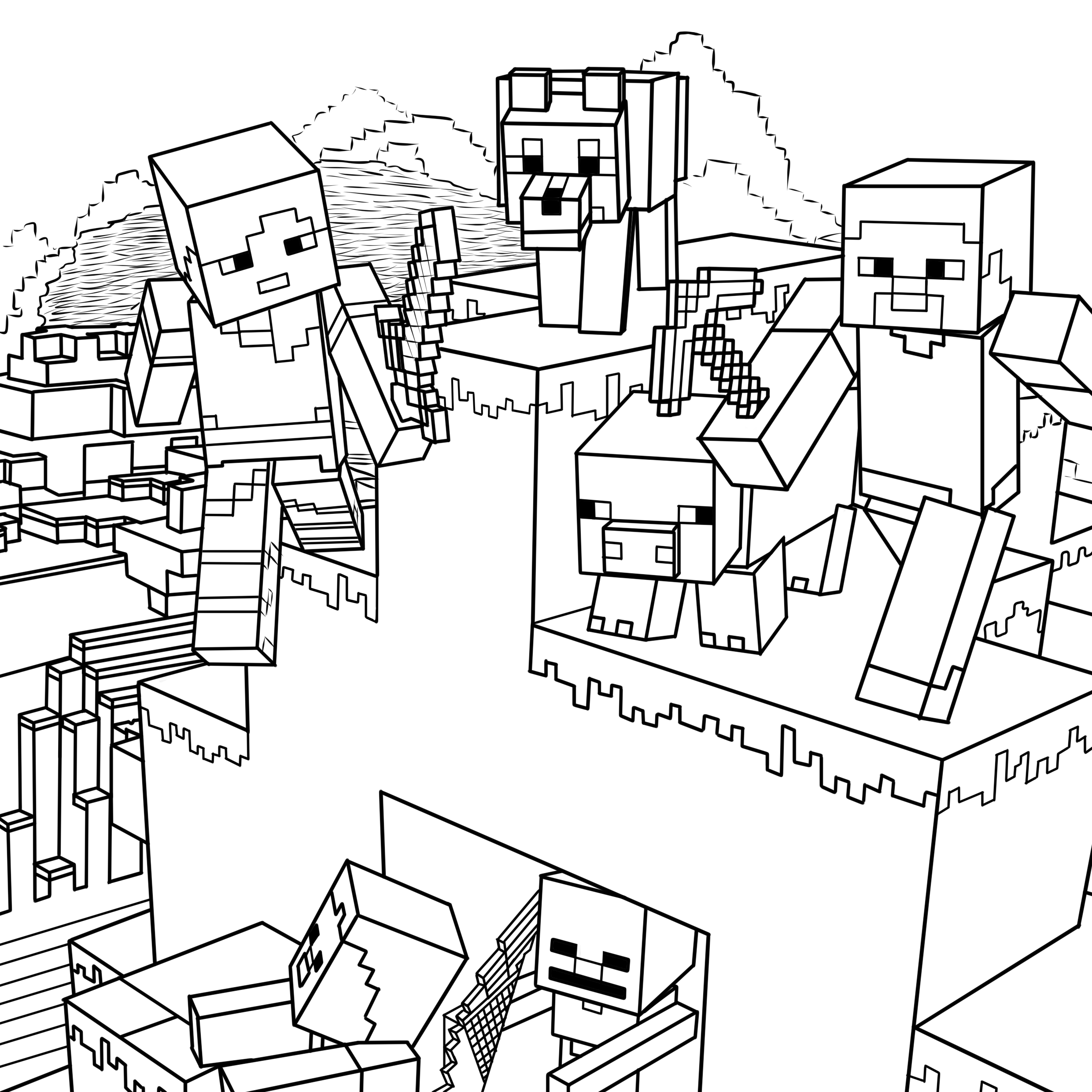 12 Minecraft Coloring Pages For Little Minecrafters TheToyZone