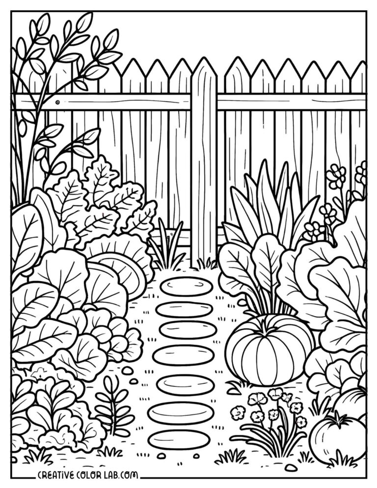 13 Free Garden Coloring Pages PDF Printables