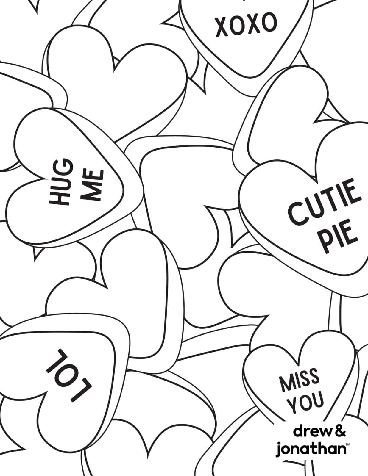 coloring pages valentines day