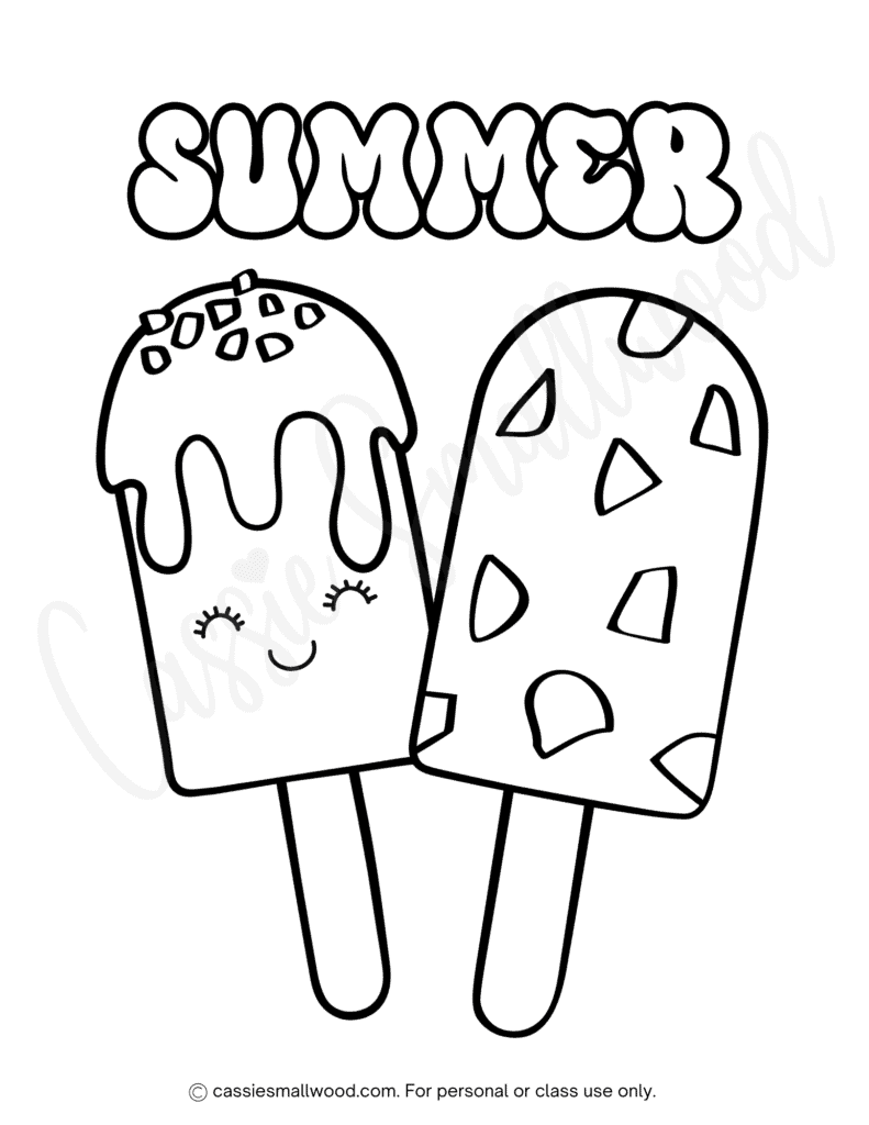 15 CUTE Popsicle Coloring Pages Cassie Smallwood 15 CUTE Popsicle Coloring Pages Cassie Smallwood