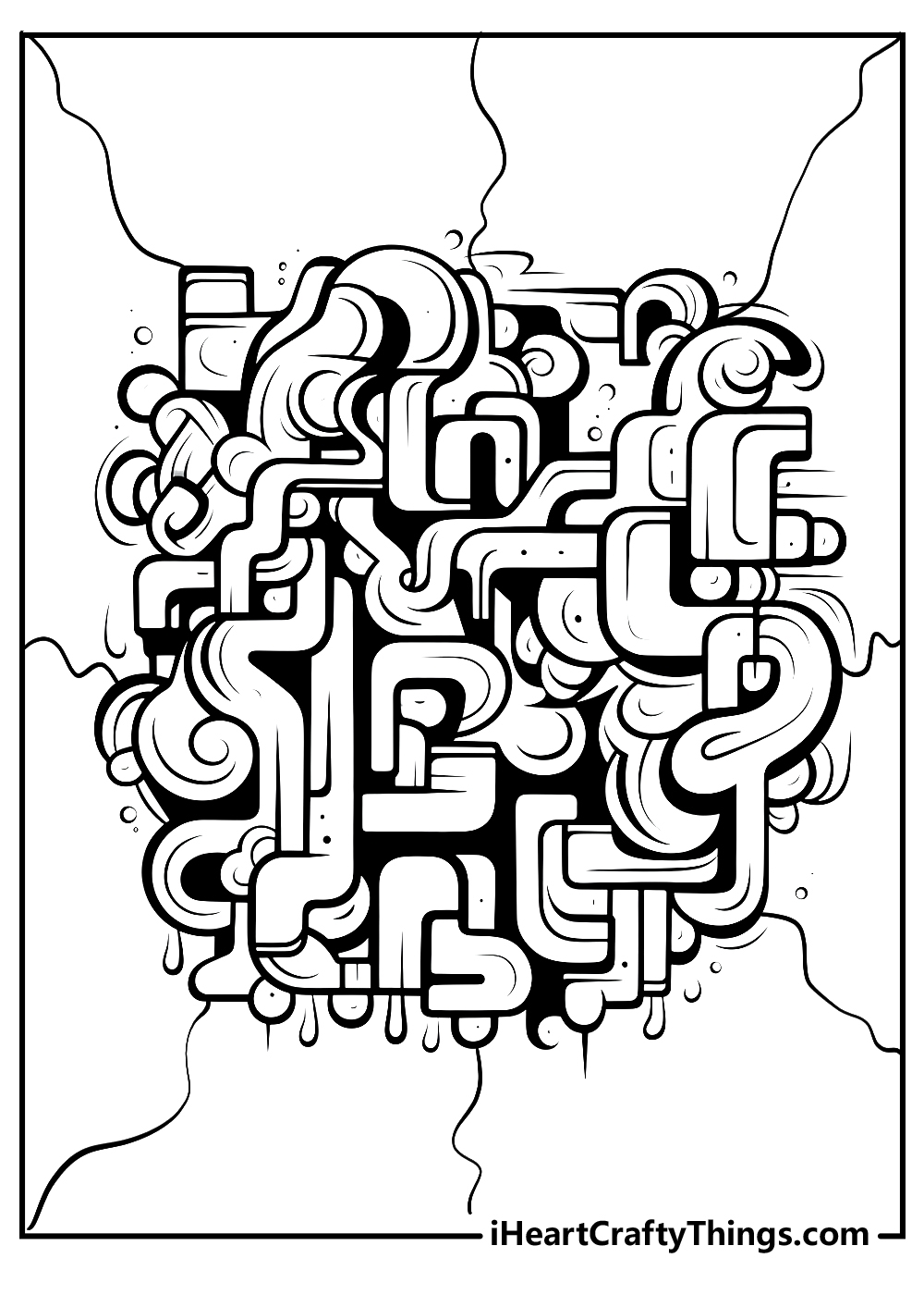 graffiti coloring pages