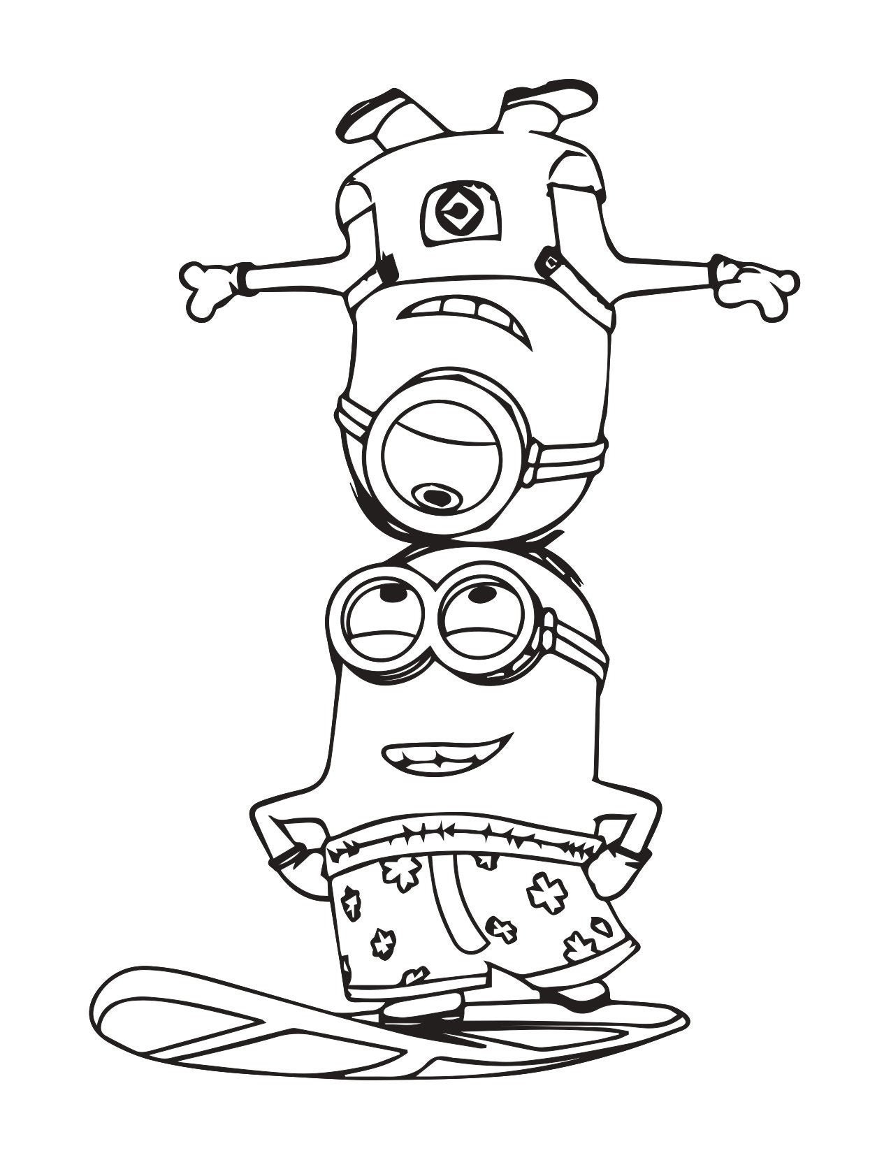 15 Minions Coloring Pages Etsy 15 Minions Coloring Pages Etsy