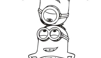 15 Minions Coloring Pages Etsy