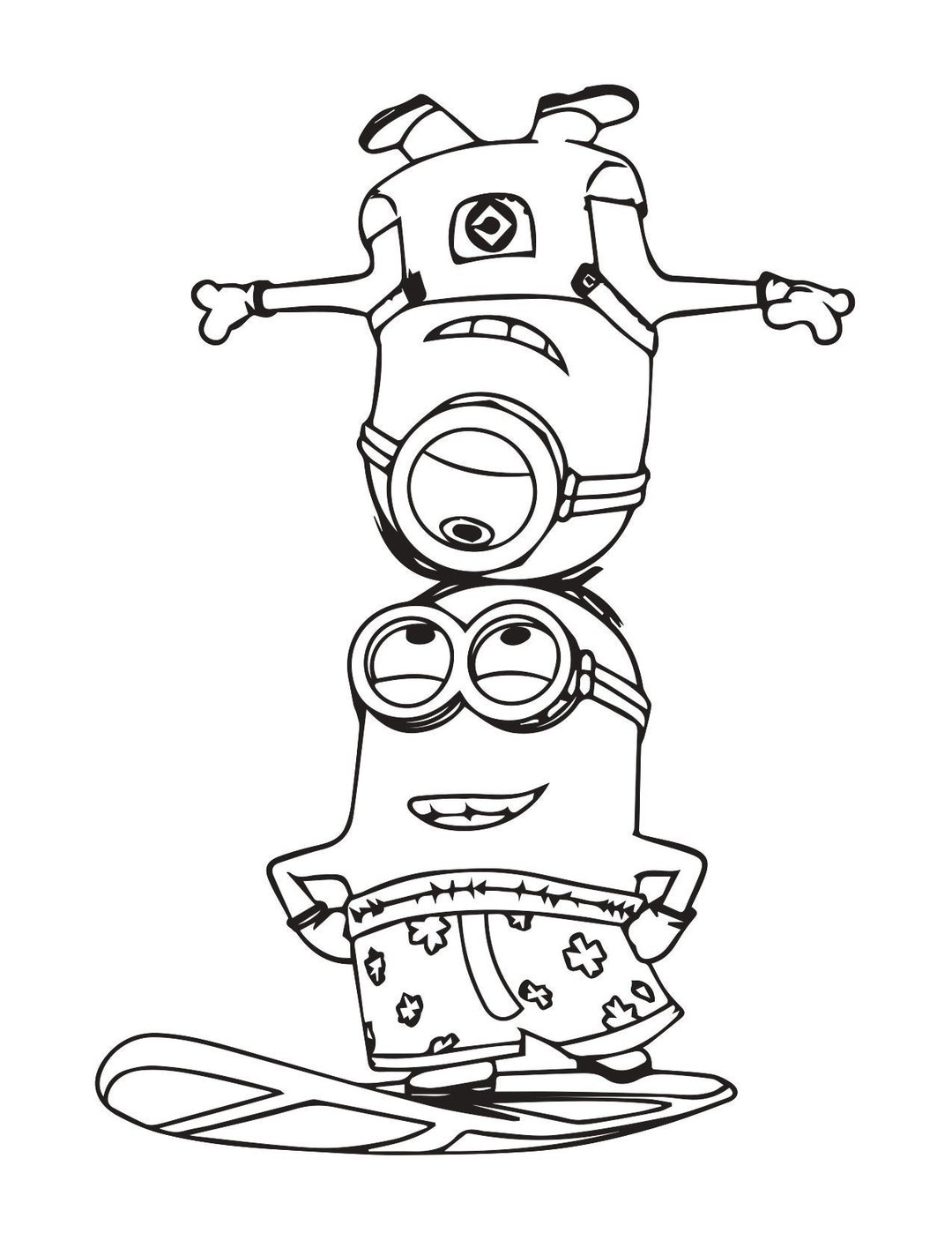 15 Minions Coloring Pages Etsy 15 Minions Coloring Pages Etsy