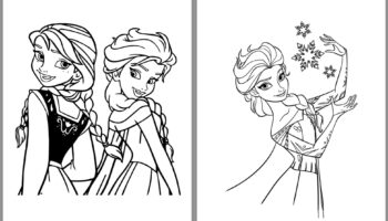 15 Pages Of Frozen Coloring Book Printable PDF Coloring Book Anna Elsa Olaf Coloring Pages Frozen 2 Etsy