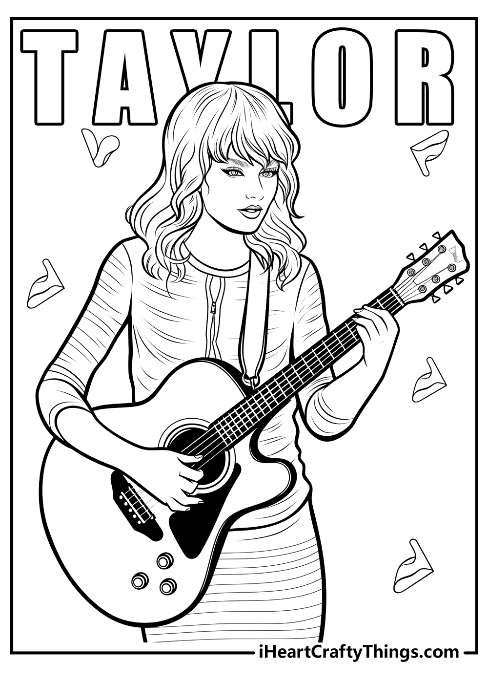 taylor swift coloring page taylor swift coloring page
