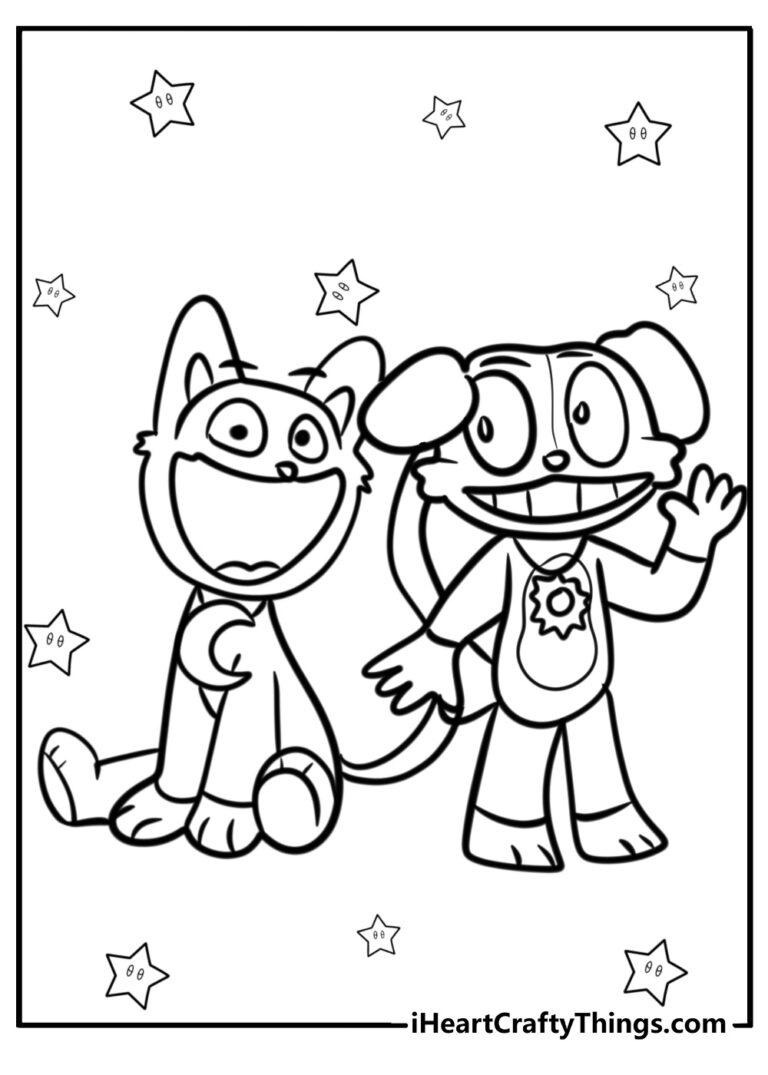 18 New CatNap Coloring Pages 100 Free To Print