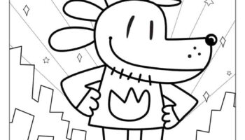 19 Dog Man Coloring Pages Free PDF Printables 