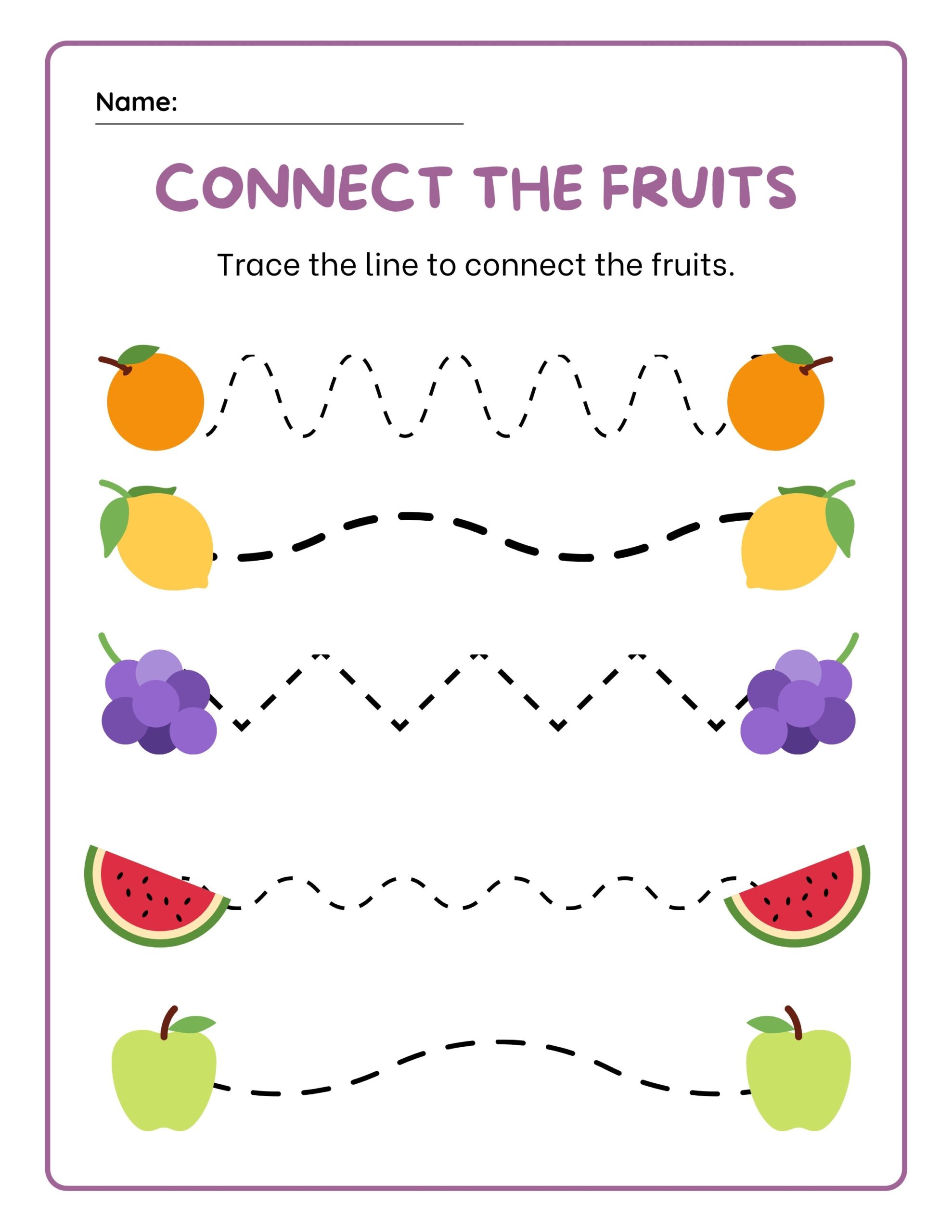 2 Printable Preschool Tracing Worksheets Trace The Lines Perfect For Homeschooling Daycares And Parents Etsy Finland