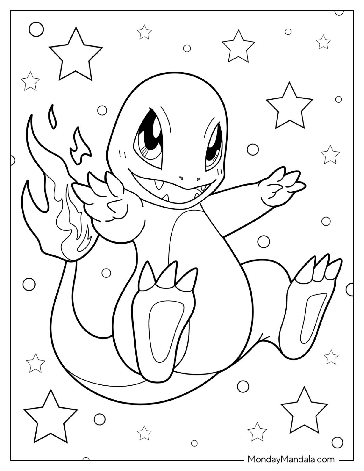 20 Charmander Coloring Pages Free PDF Printables 
