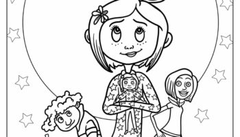 20 Coraline Coloring Pages Free PDF Printables 