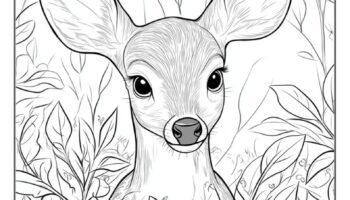 20 Deer Coloring Pages Free Printable PDF Pages 