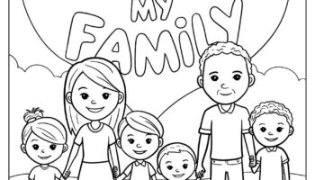 20 Family Coloring Pages Free PDF Printables 