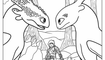 20 How To Train Your Dragon Coloring Pages Free PDFs