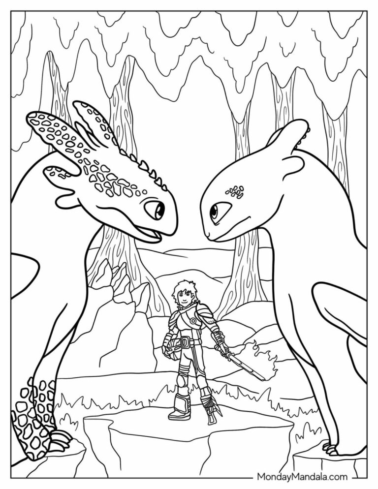 20 How To Train Your Dragon Coloring Pages Free PDFs 