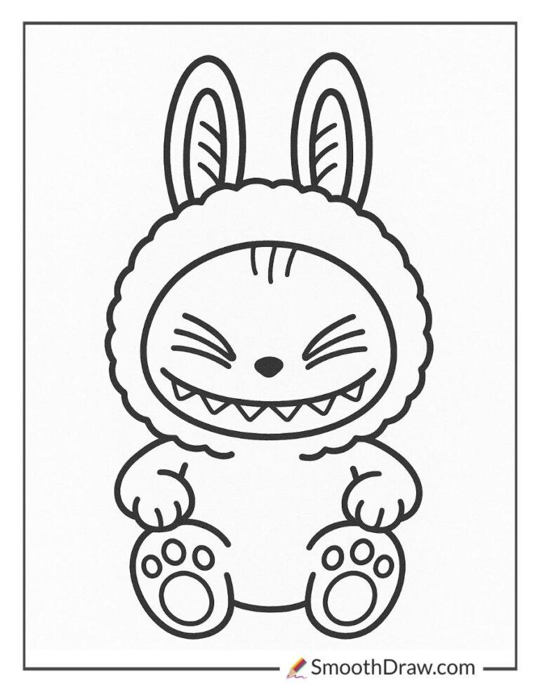20 Labubu Coloring Pages Free PDF Printables Smooth Draw