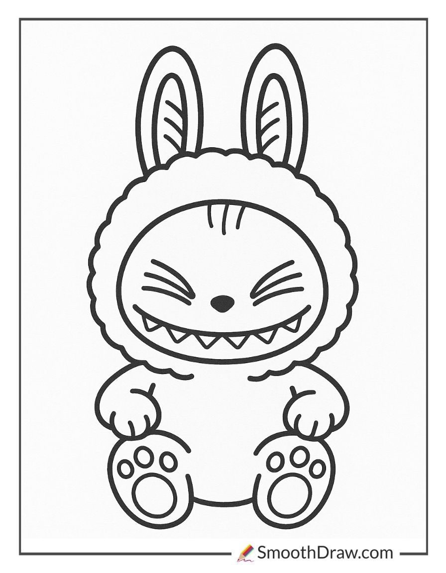 20 Labubu Coloring Pages Free PDF Printables Smooth Draw