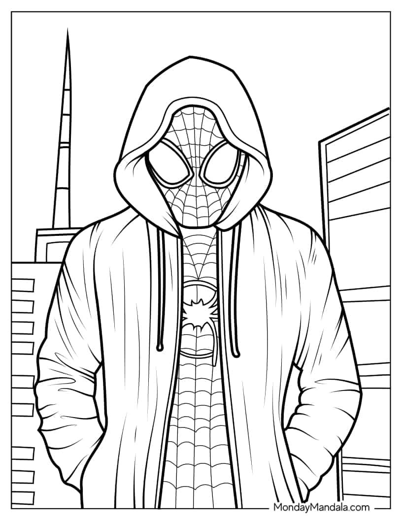 20 Miles Morales Coloring Pages Free PDF Printables  20 Miles Morales Coloring Pages Free PDF Printables