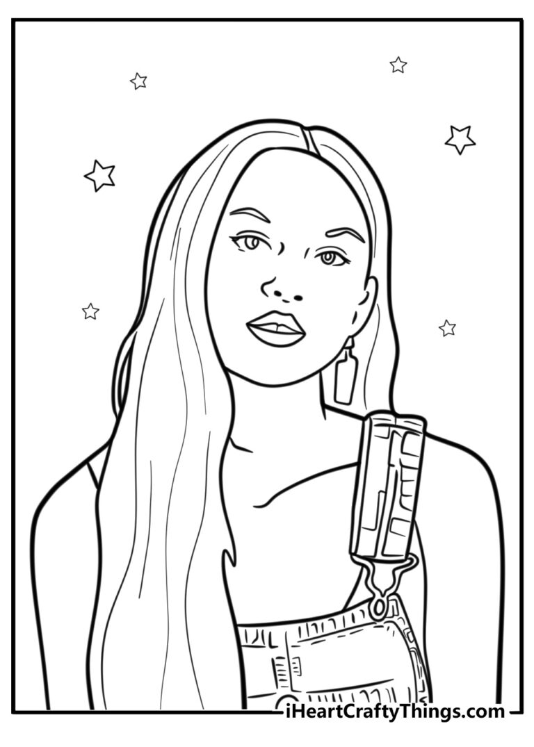 20 New Olivia Rodrigo Coloring Pages 100 Free To Print 