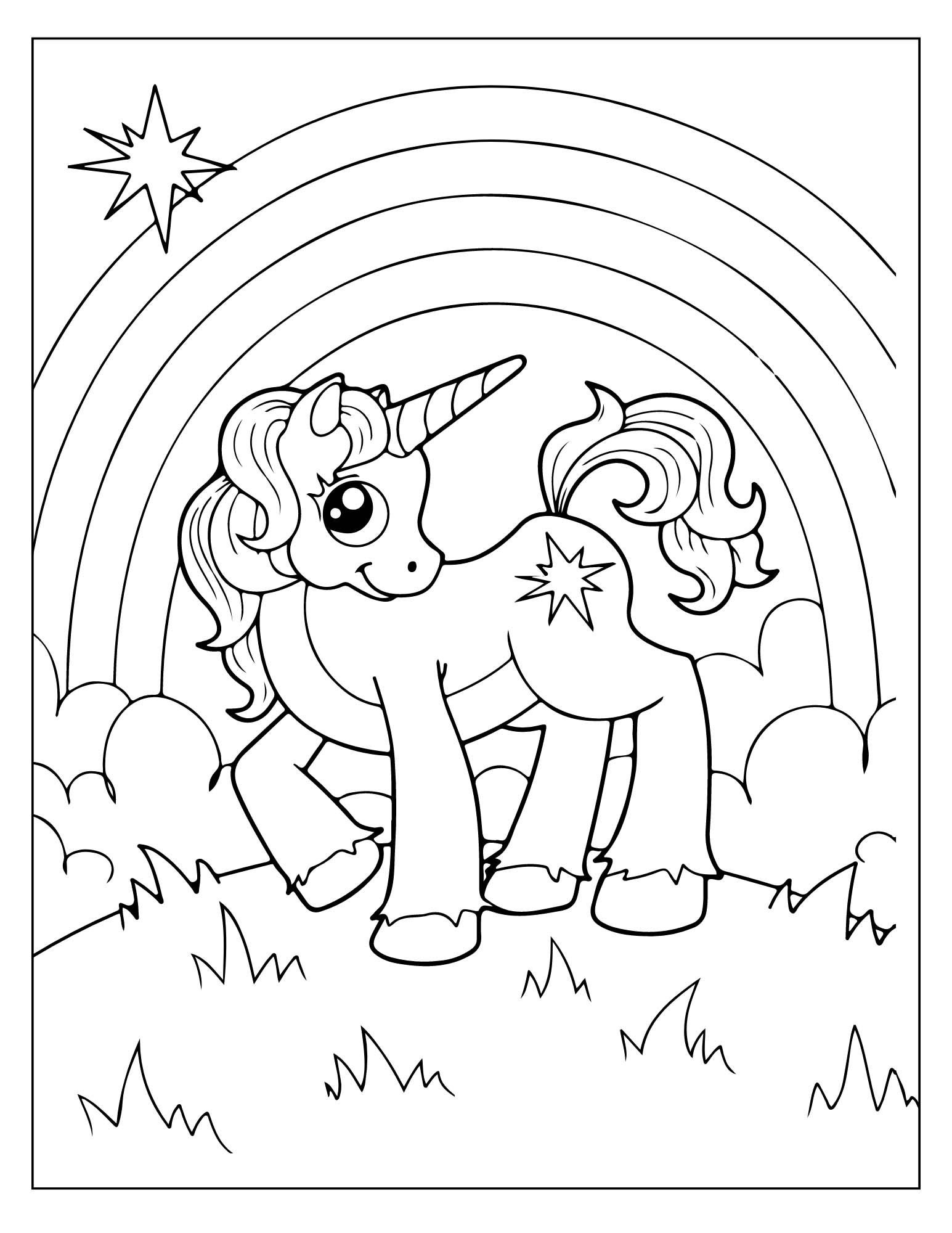 unicorn coloring pages