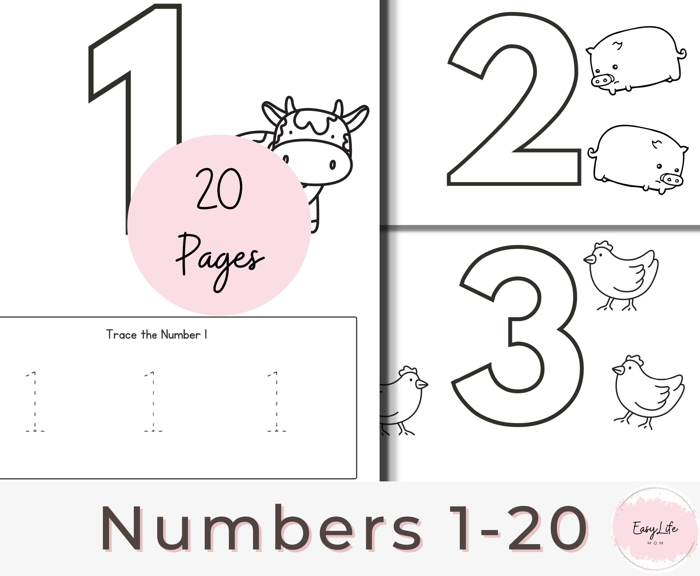 preschool number worksheets