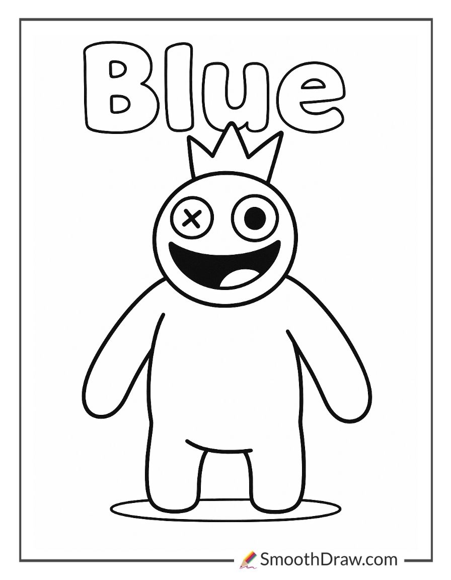 rainbow friends coloring pages