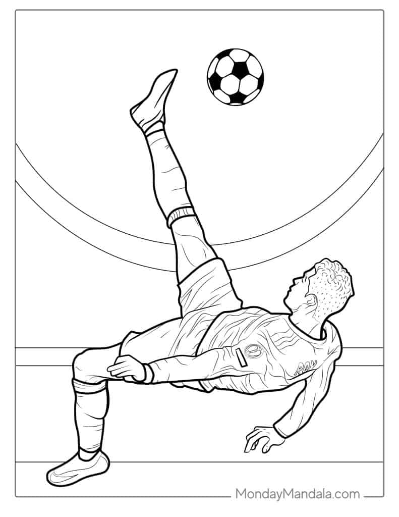 20 Ronaldo Coloring Pages Free PDF Printables 