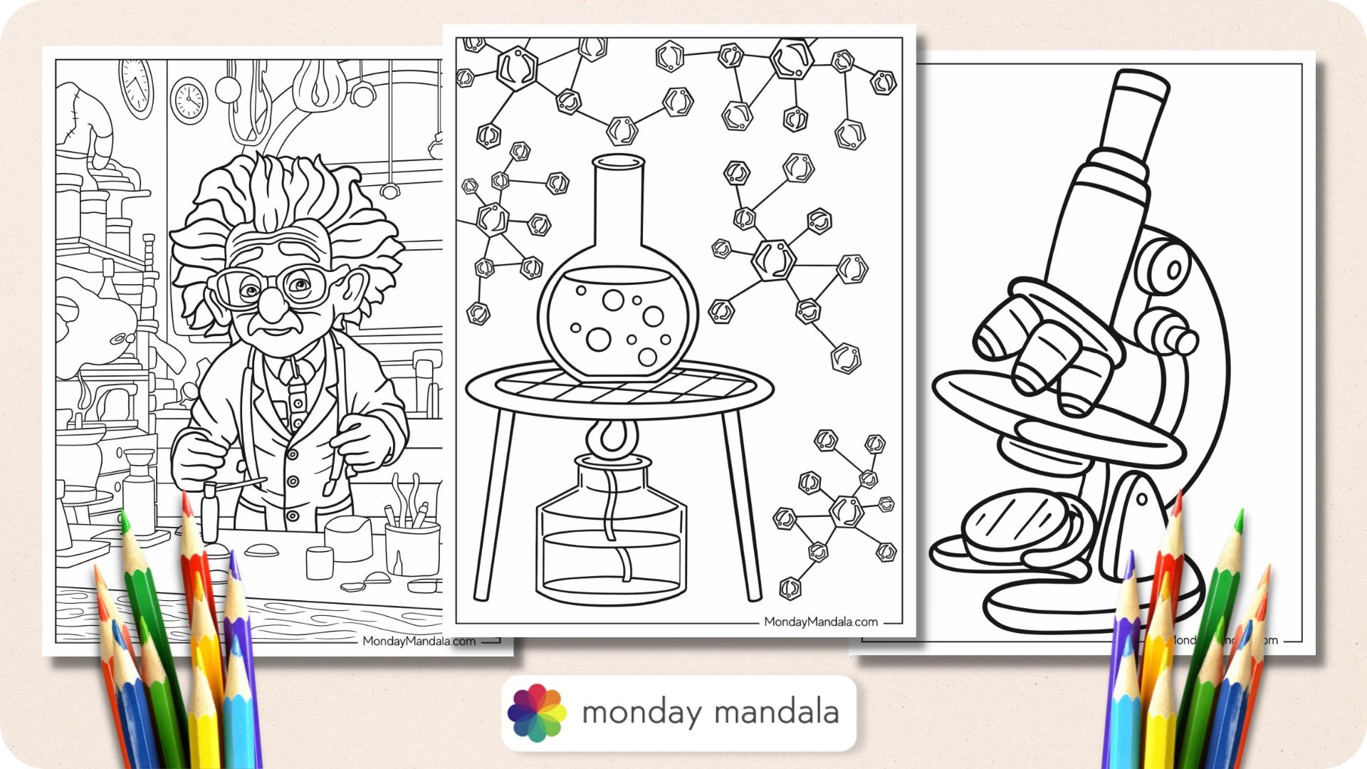 20 Science Coloring Pages Free PDF Printables Worksheets Library