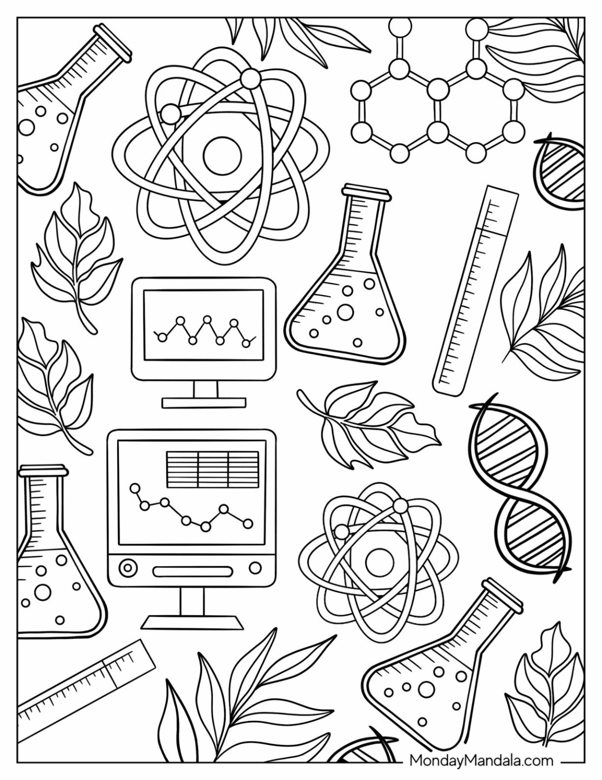 20 Science Coloring Pages Free PDF Printables 20 Science Coloring Pages Free PDF Printables