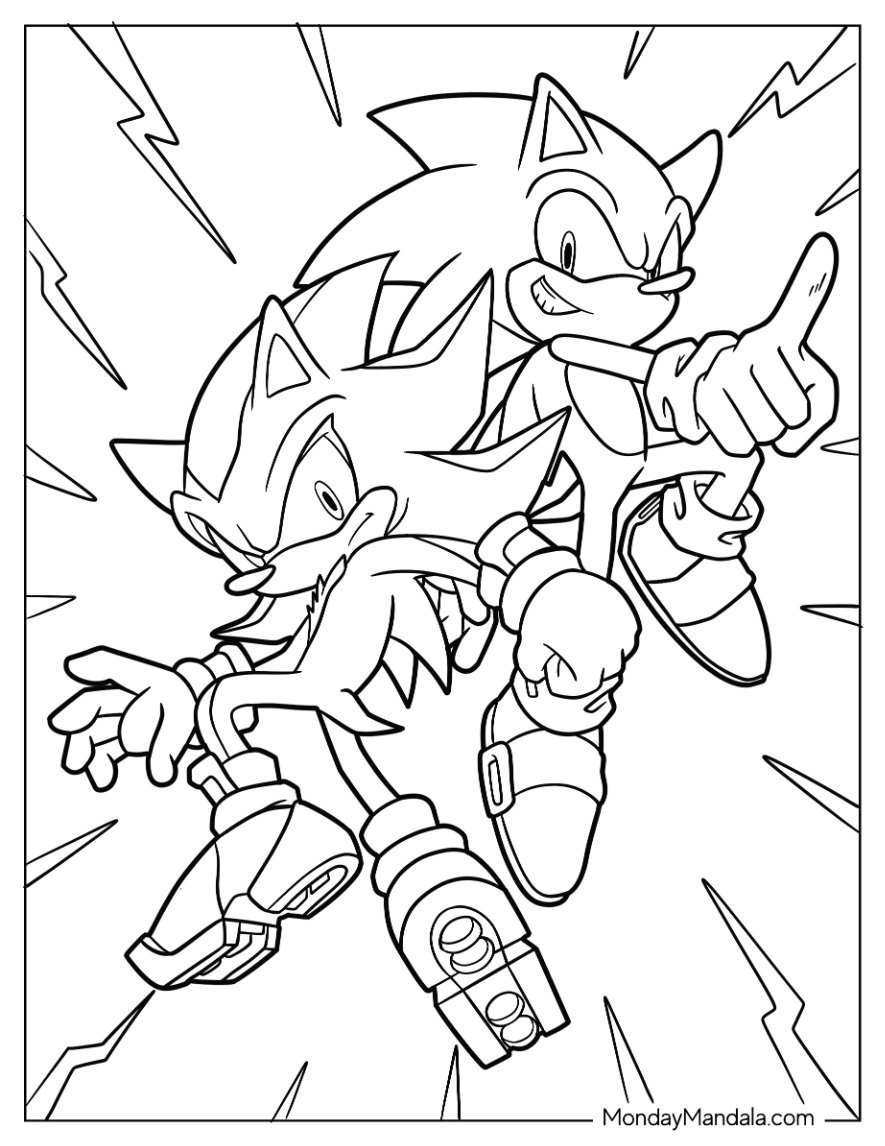 sonic the hedgehog coloring page sonic the hedgehog coloring page